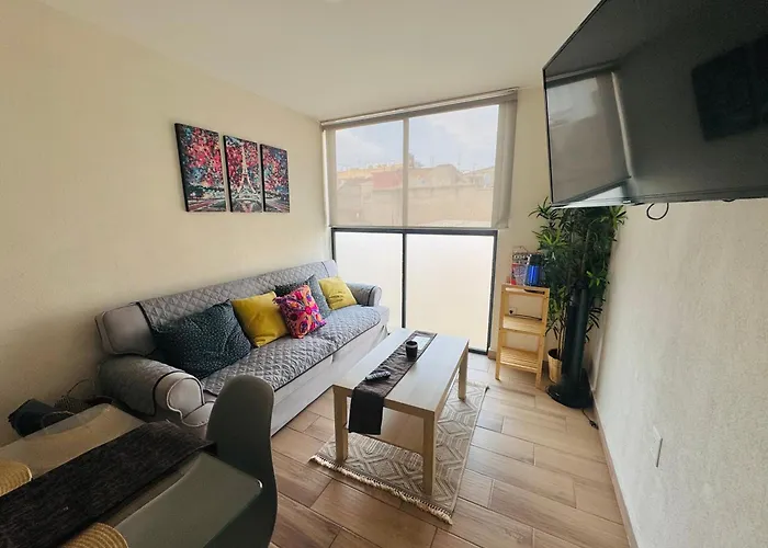 Cozy Mexico City 2 Bedrooms Apartment 18 Min Away From The Airport