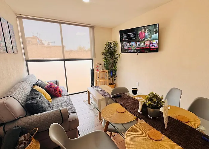 Cozy Mexico City 2 Bedrooms Apartment 18 Min Away From The Airport